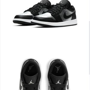 Nike Air Jordan Low Black and Silver Shoes Womens Size 8